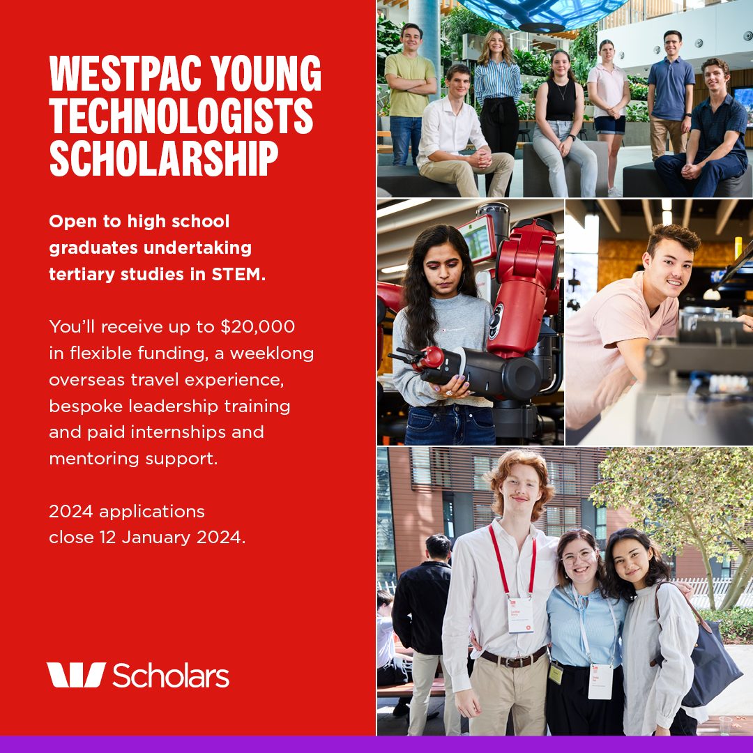 Westpac scholarship graphic